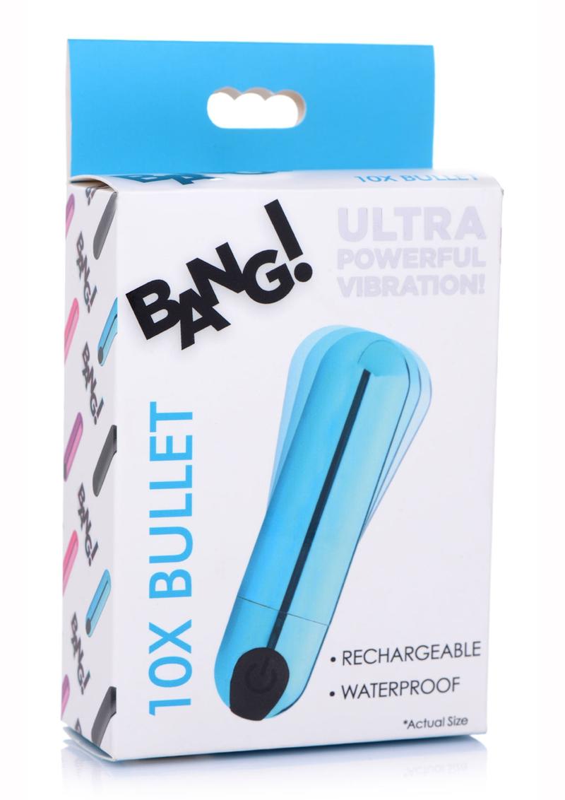 Bang! 10X Vibrating Metallic Rechargeable Bullet Vibrator