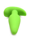 Bang! 21X Glow in The Dark Rechargeable Silicone Butt Plug with Remote Control - Green