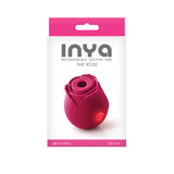 Inya The Rose Silicone Rechargeable Clitoral Stimulator - Red