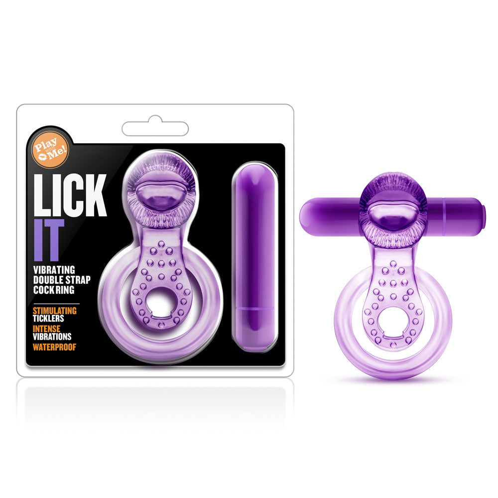 Play With Me - Lick It - Vibrating Double Strap Cockring - Purple Exotic Zone Shop Play With Me - Lick It - Vibrating Double Strap Cockring - Purple Exotic Zone Shop