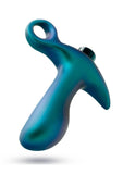 Anal Adventures Matrix Teleportation Plug Rechargeable Silicone Anal Plug - Lunar Blue