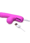 Bang! Mini Suction Rabbit Silicone Rechargeable Vibrator - Purple