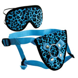 Furplay Harness and Mask - Blue Leopard