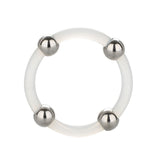 Steel Beaded Silicone Ring - Large
