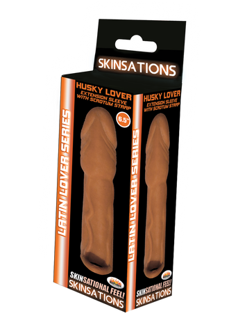 Skinsations Latin Lover Series Husky Lover 6.5 Inch - Brown