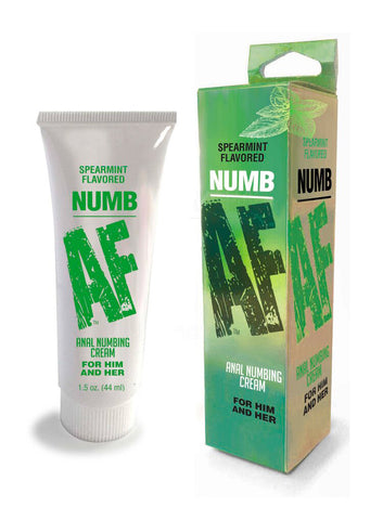 Numb Af- Spearmint Flavored Anal Numb Cream - 1.5 Oz (44 ml)