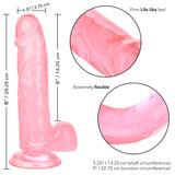 Size Queen 6 inch/15.25 Cm - Pink