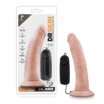 Dr. Skin - Dr. Dave - 7 Inch Vibrating Cock With Suction Cup - Vanilla